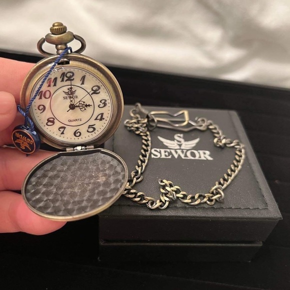 Vintage Style Pocket Watch *Engraved Pocket Watch *Personalized Pocket Watch - Picture 4 of 4